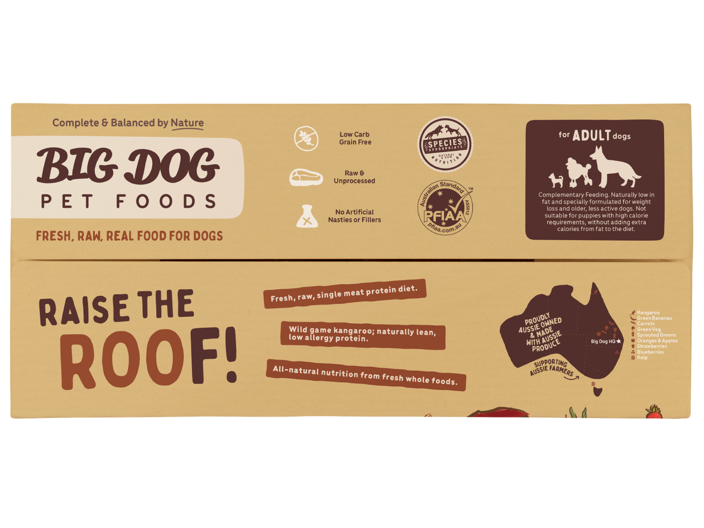 Big Dog Barf Kangaroo Raw Diet