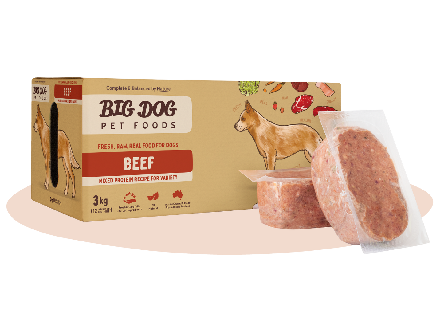 Big Dog Barf Beef Raw Diet
