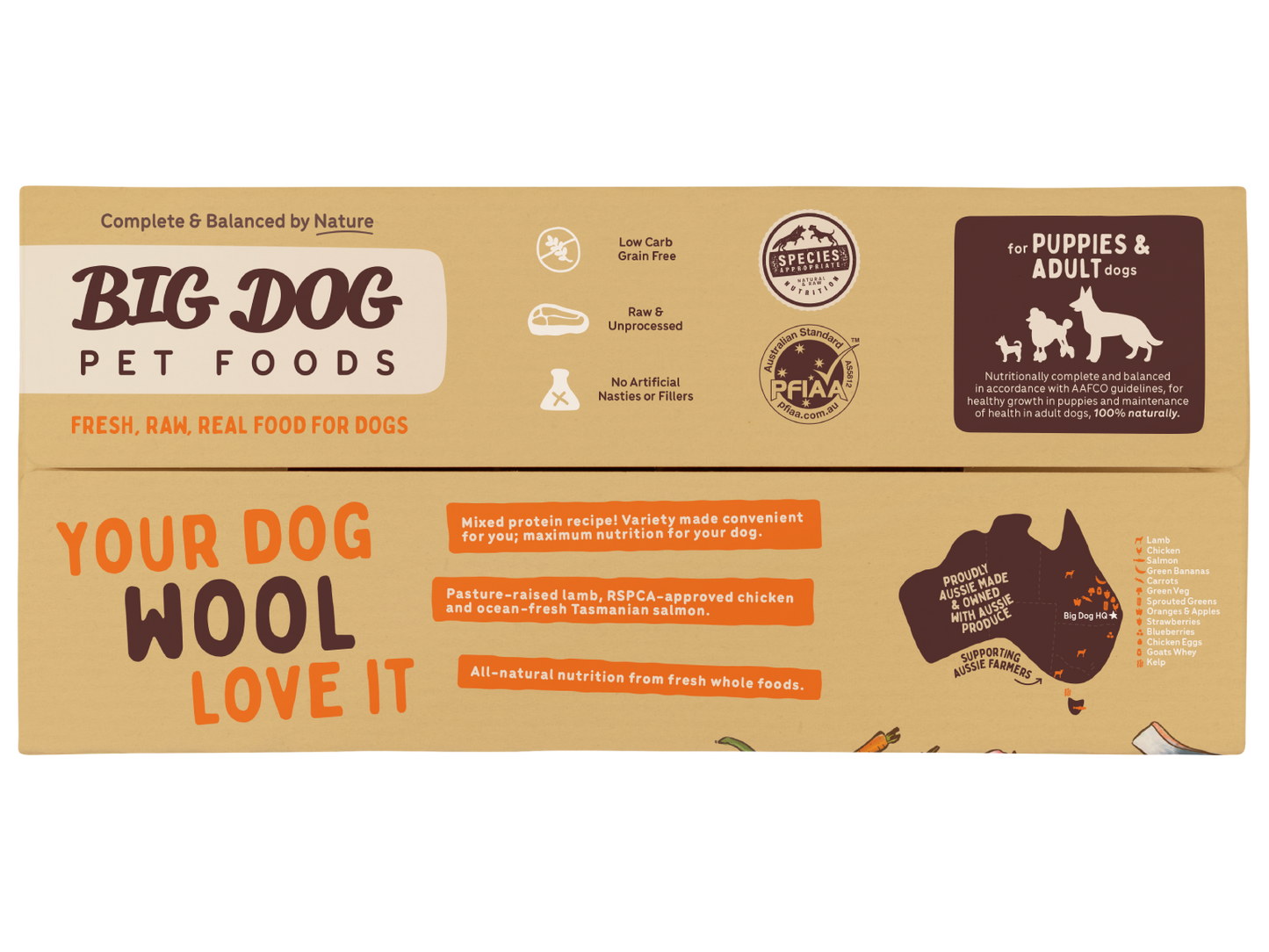 Big Dog Barf Lamb Raw Diet