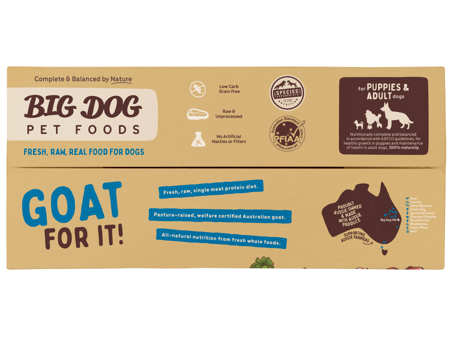 Big Dog Barf Goat Raw Diet