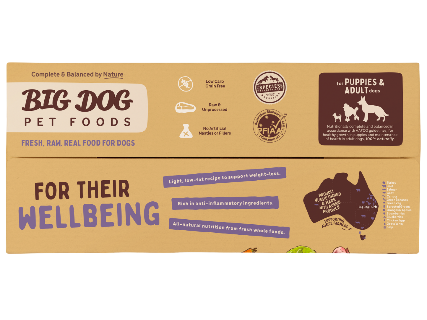 Big Dog Barf Wellbeing Raw Diet