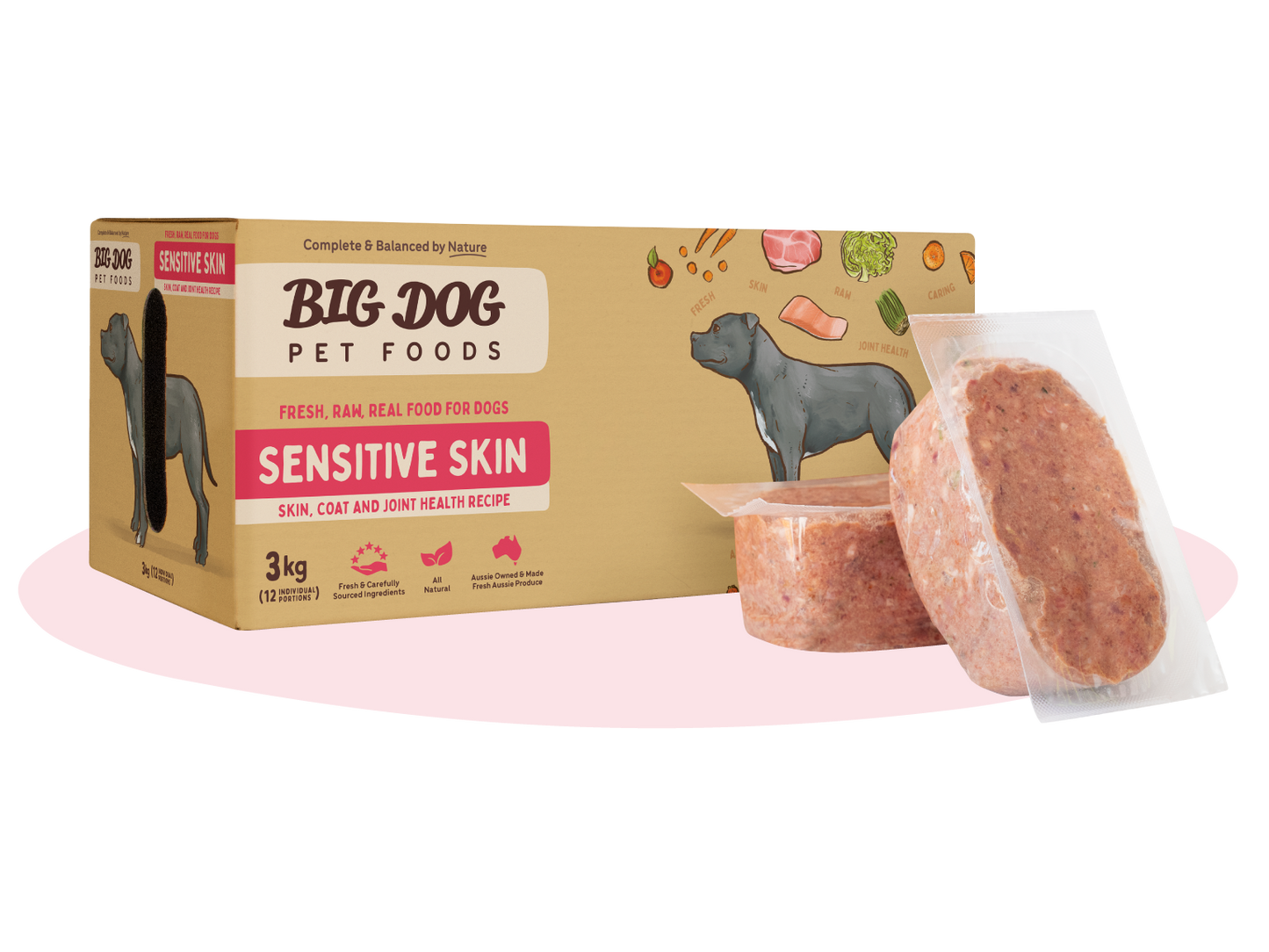 Big Dog Barf Sensitive Skin Raw Diet